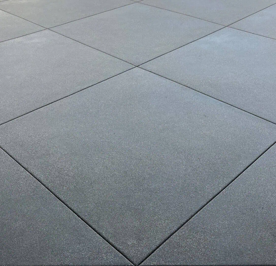 A close up of the floor tiles on the ground