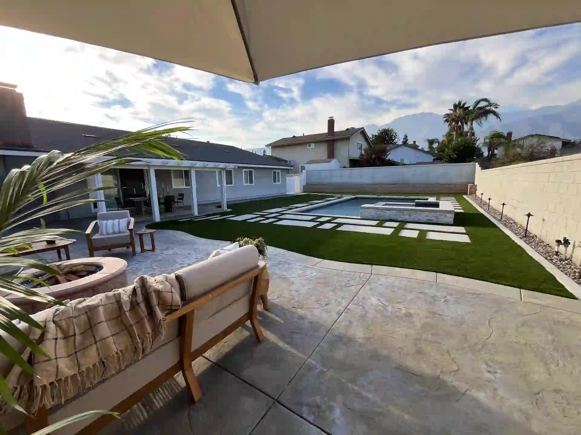 Paver Concrete Pool Deck Project 10