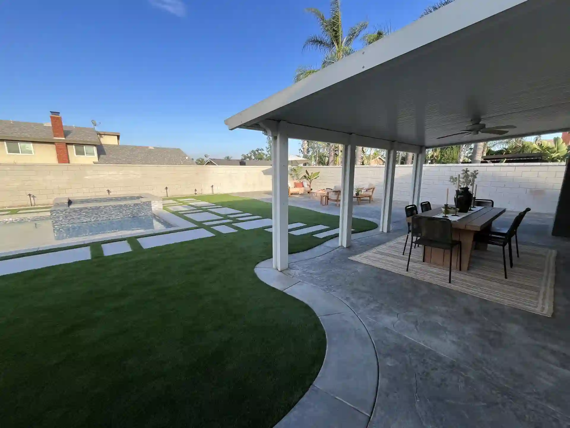 Paver Concrete Pool Deck Project 2