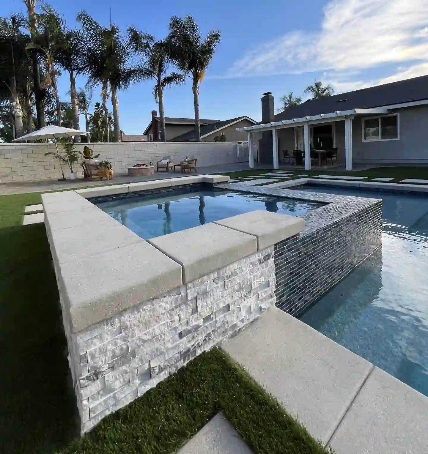 Paver Concrete Pool Deck Project 3
