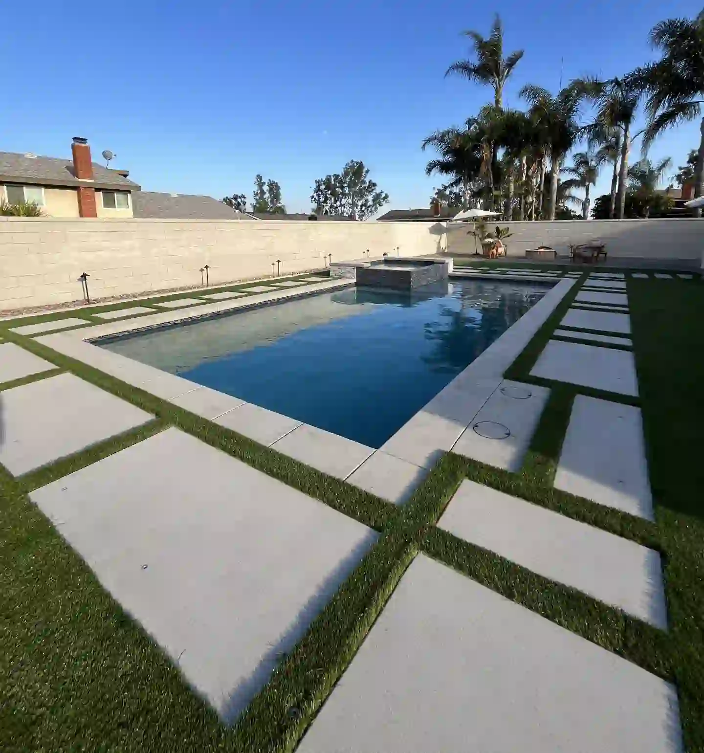 Paver Concrete Pool Deck Project 5
