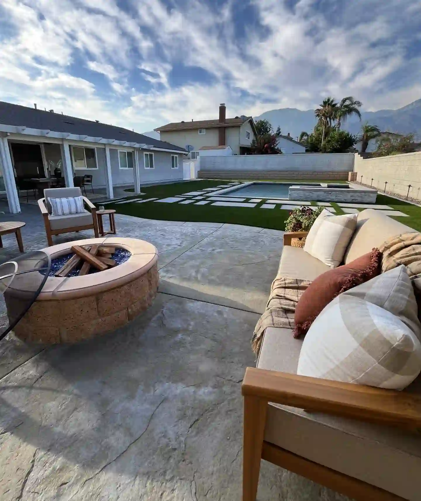 Paver Concrete Pool Deck Project 8