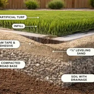 The Layers That Make a Perfect Artificial Turf Installation