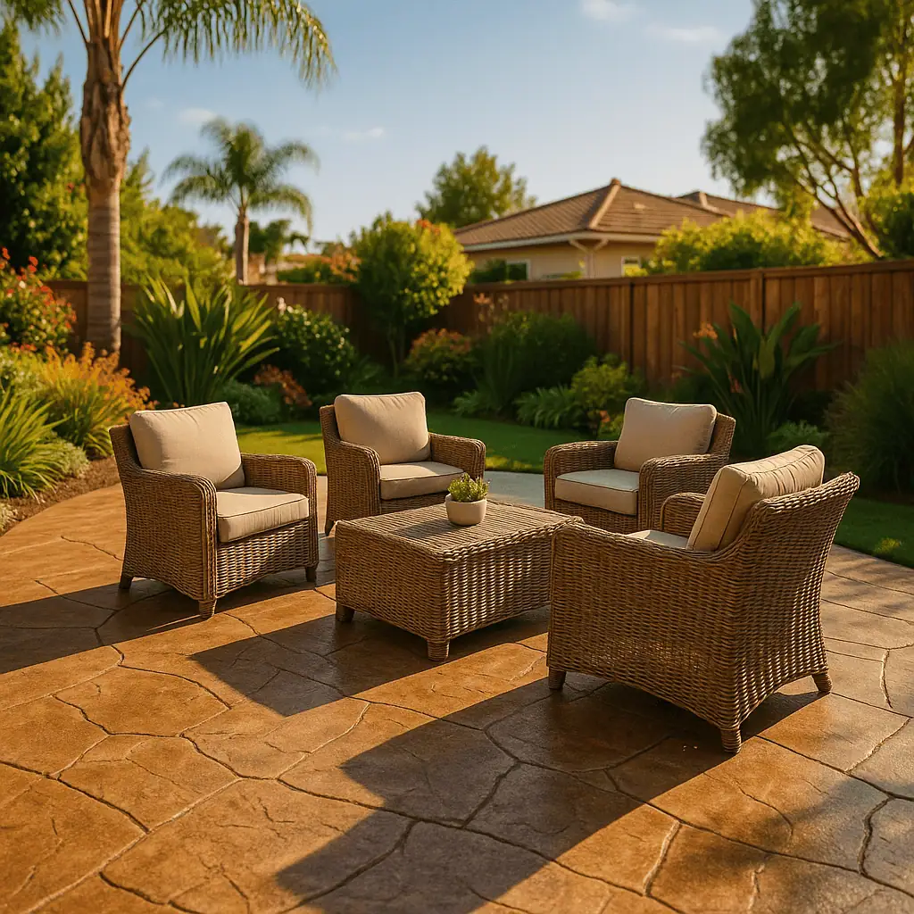 Stamped Concrete Patio Designs for Southern California Outdoor Living