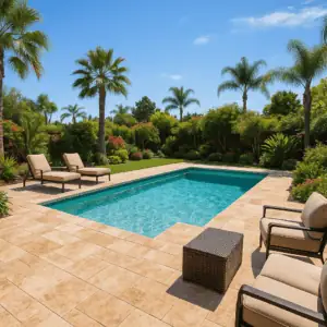 Travertine Pool Deck Pros and Cons: Is It Right for Your Inland Empire Backyard?