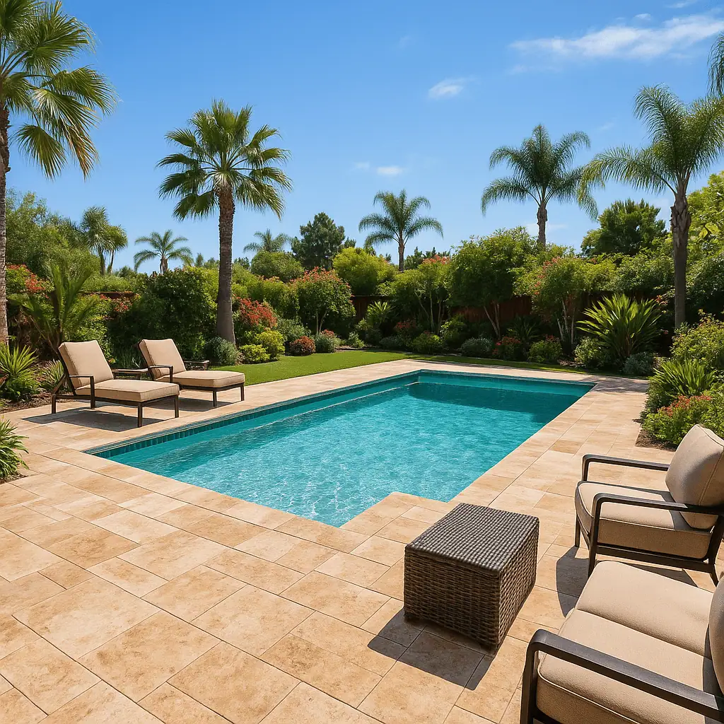 Travertine Pool Deck Pros and Cons: Is It Right for Your Inland Empire Backyard?